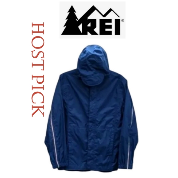 REI KIDS E1 ELEMENT VENTED HOODED WINDBREAKER - Picture 1 of 5